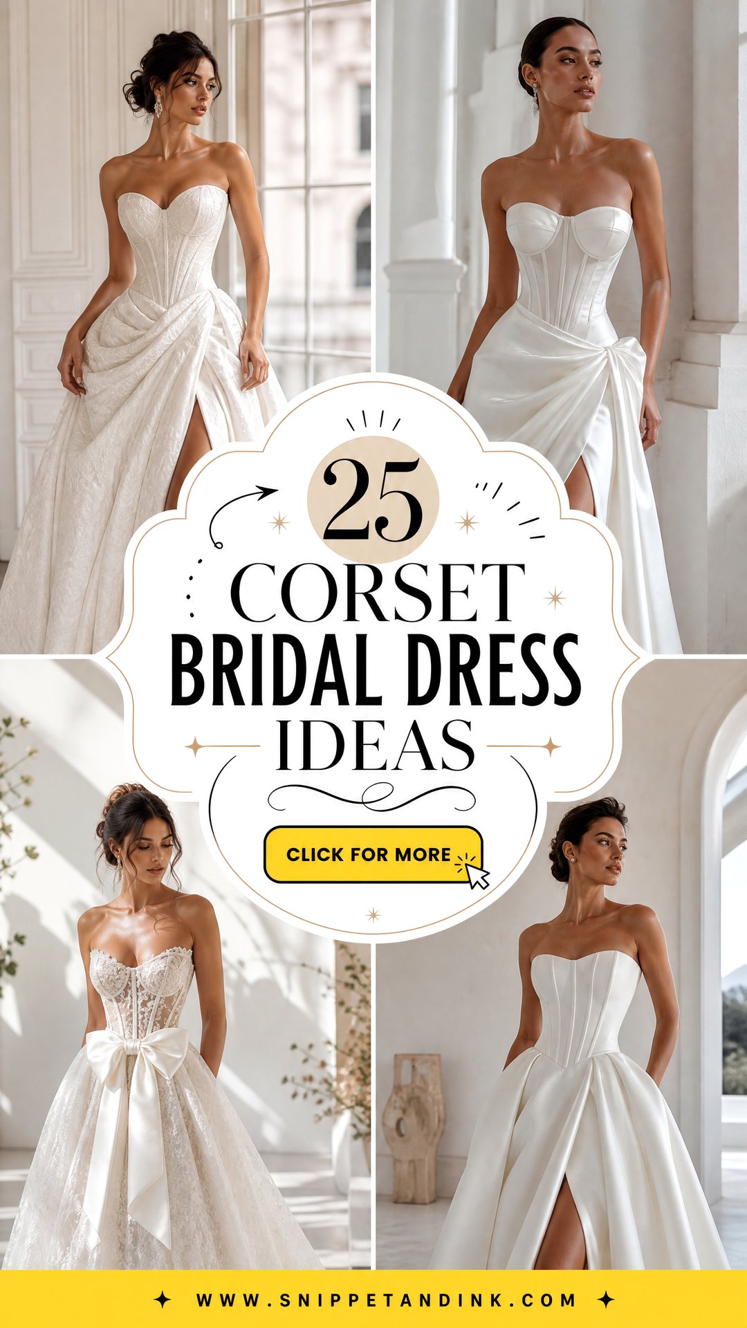 25 Corset Bridal Dress Ideas for a Sculpted Bridal Look - 25 Corset Bridal Dress Ideas for a Sculpted Bridal Look