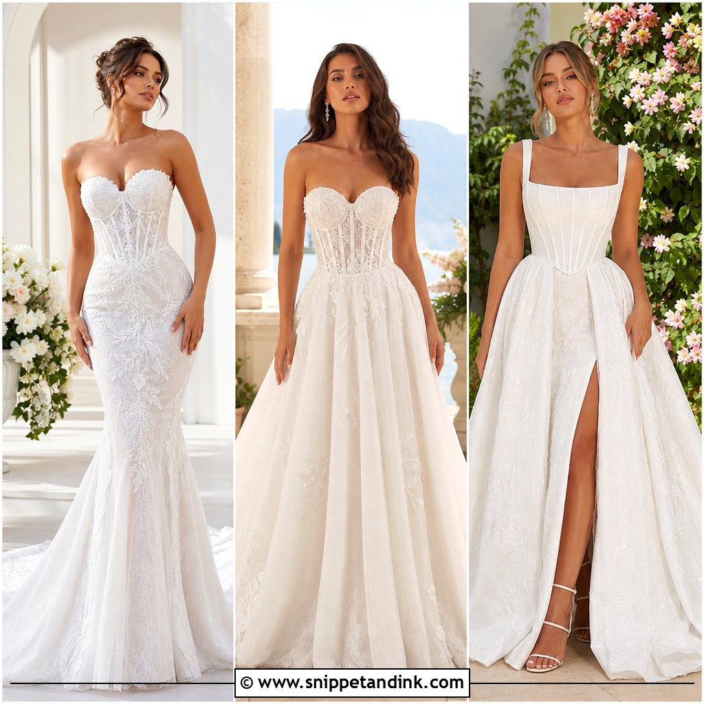 25 Corset Wedding Gown Ideas for a Sculpted Bridal Look