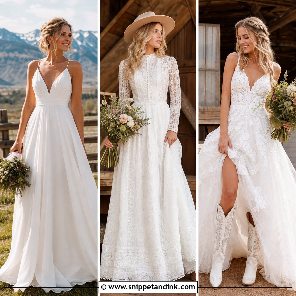 25 Country Wedding Dresses for a Dreamy Rustic Celebration