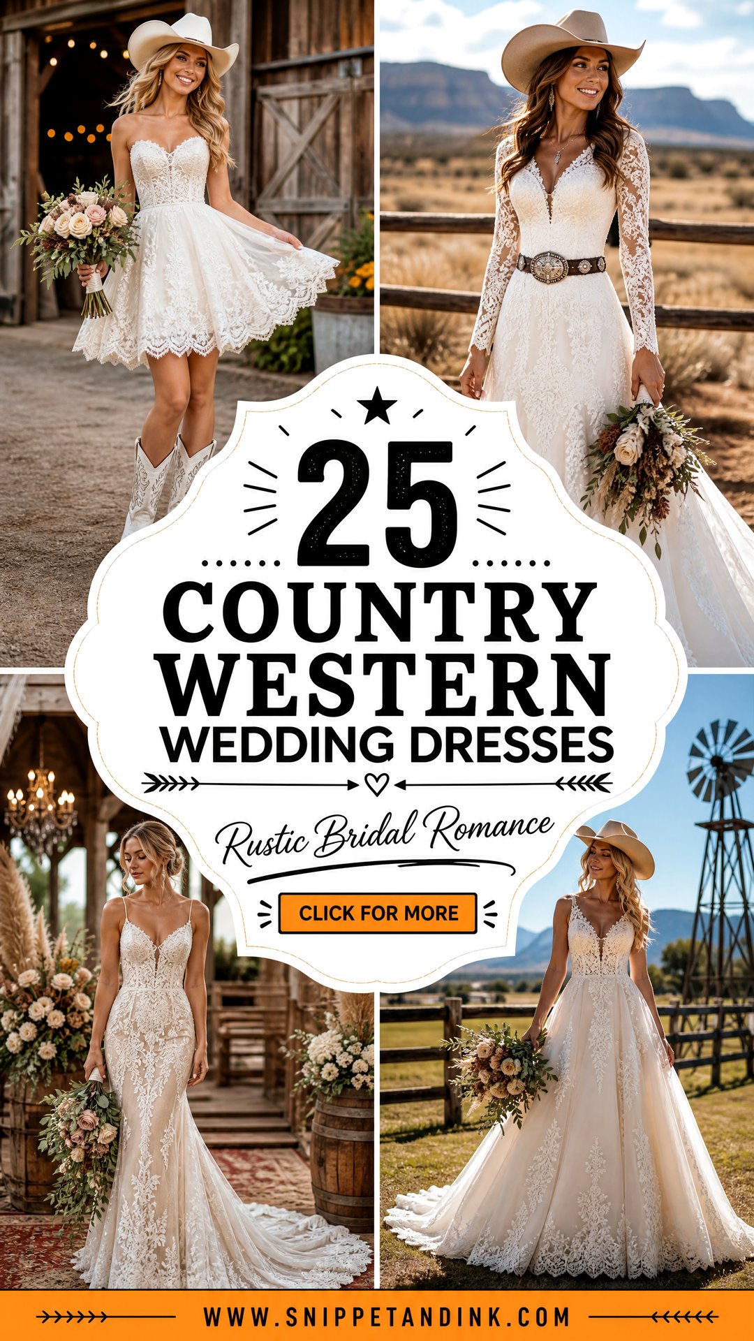 25 Country Western Wedding Dresses for Rustic Romance Today - 25 Country Western Wedding Dresses for Rustic Romance Today