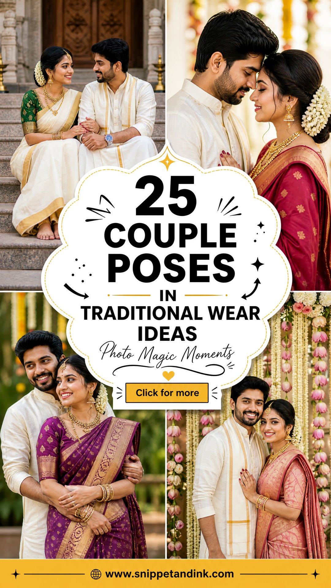 25 Couple Poses in Traditional Wear Ideas for Photo Magic - 25 Couple Poses in Traditional Wear Ideas for Photo Magic