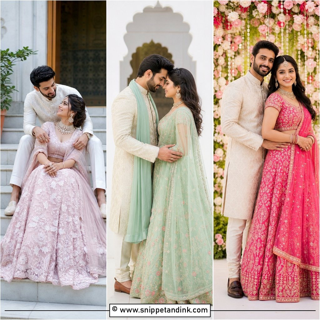25 Couple Poses in Traditional Wear Ideas for Photo Magic