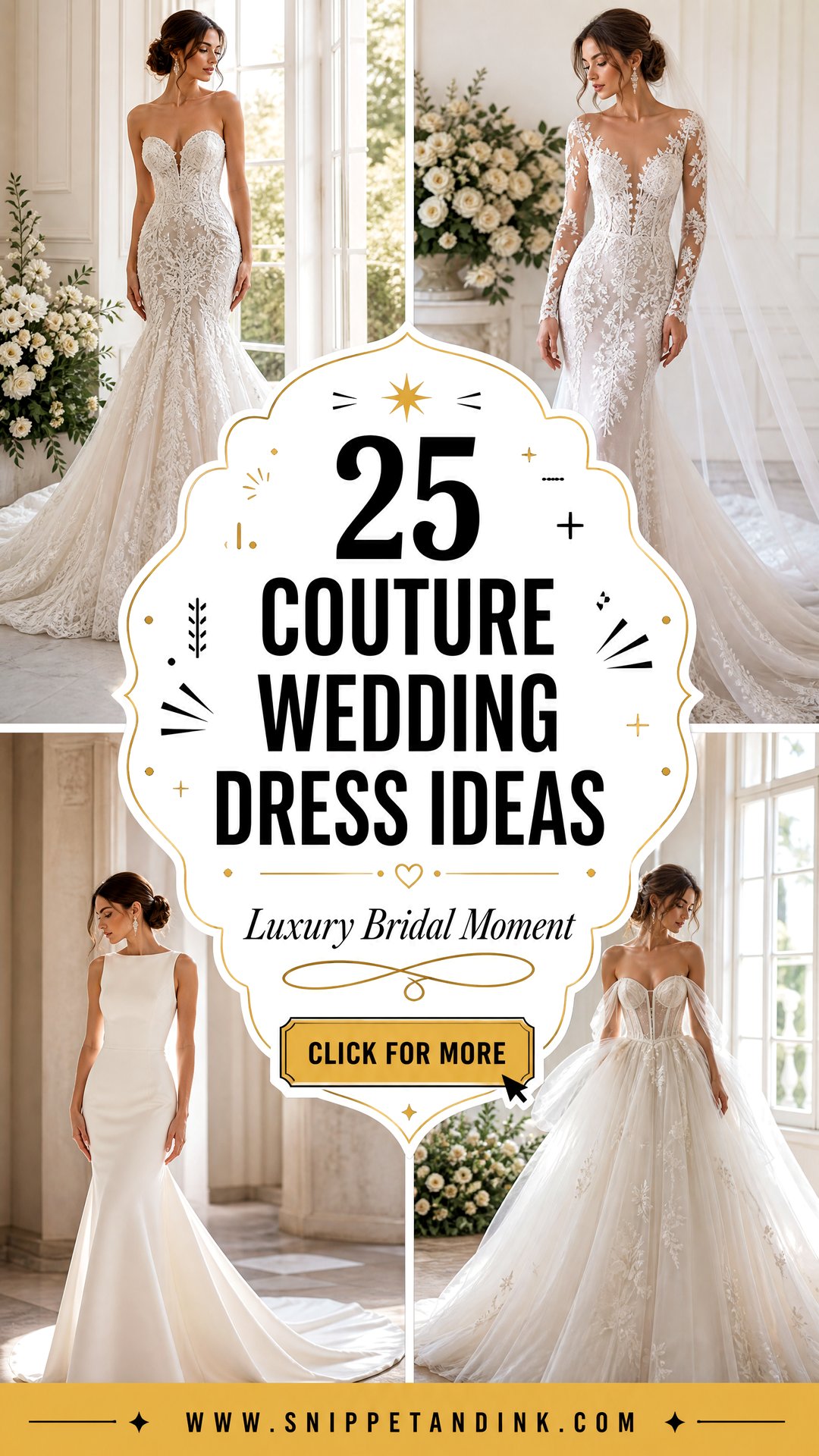 25 Couture Wedding Dress Ideas for a Luxe Bridal Moment - 25 Couture Wedding Dress Ideas for a Luxe Bridal Moment