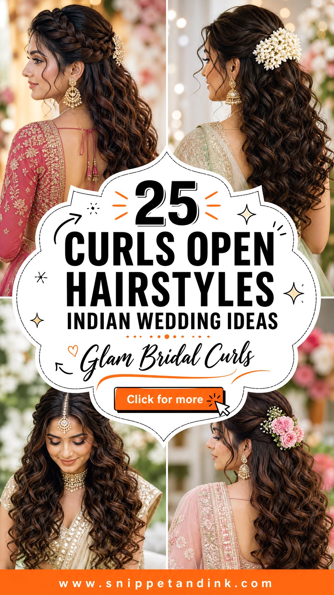 25 Curls Open Hairstyles Indian Wedding Ideas for Glam Brides - 25 Curls Open Hairstyles Indian Wedding Ideas for Glam Brides