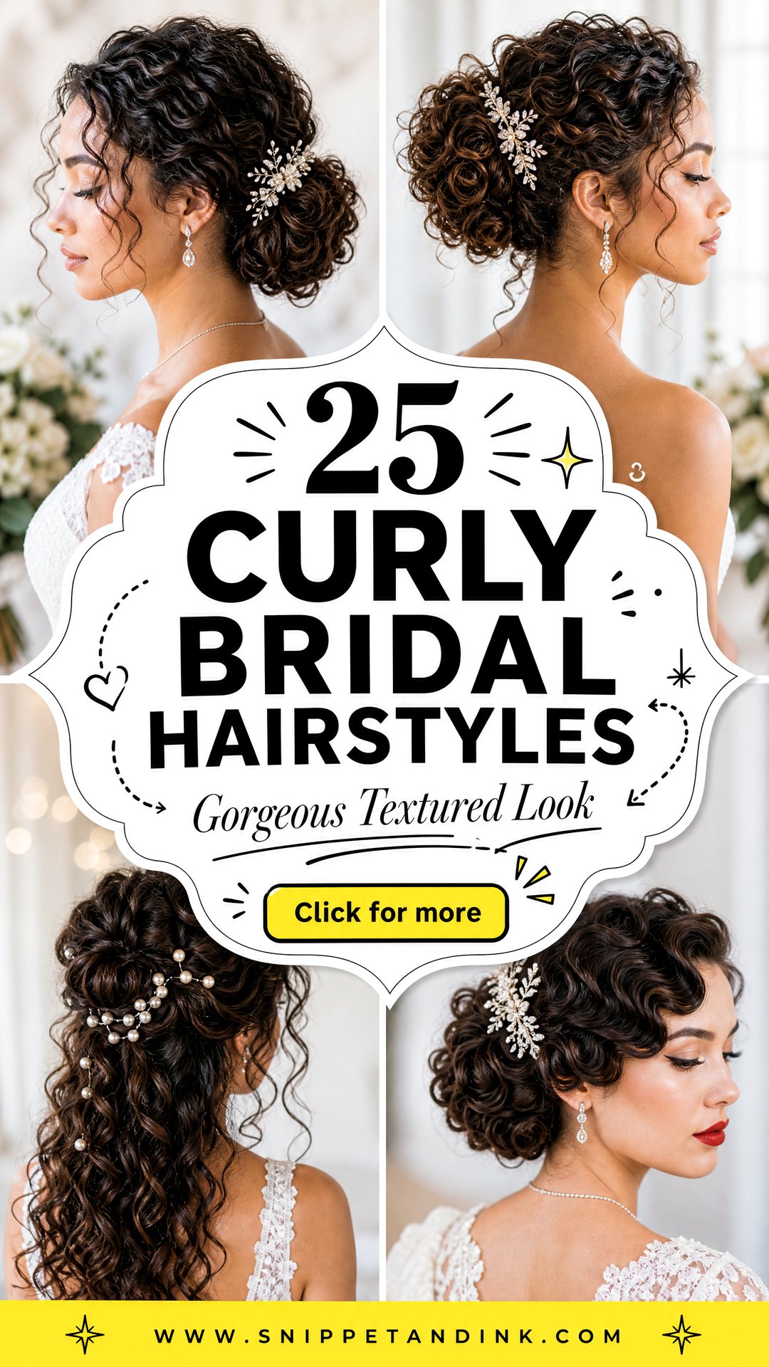25 Curly Bridal Hairstyles for a Gorgeous Textured Look - 25 Curly Bridal Hairstyles for a Gorgeous Textured Look