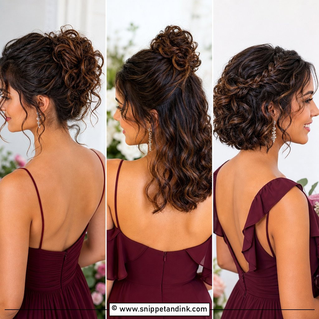 25 Curly Bridesmaid Hairstyles for Romantic Wedding Parties