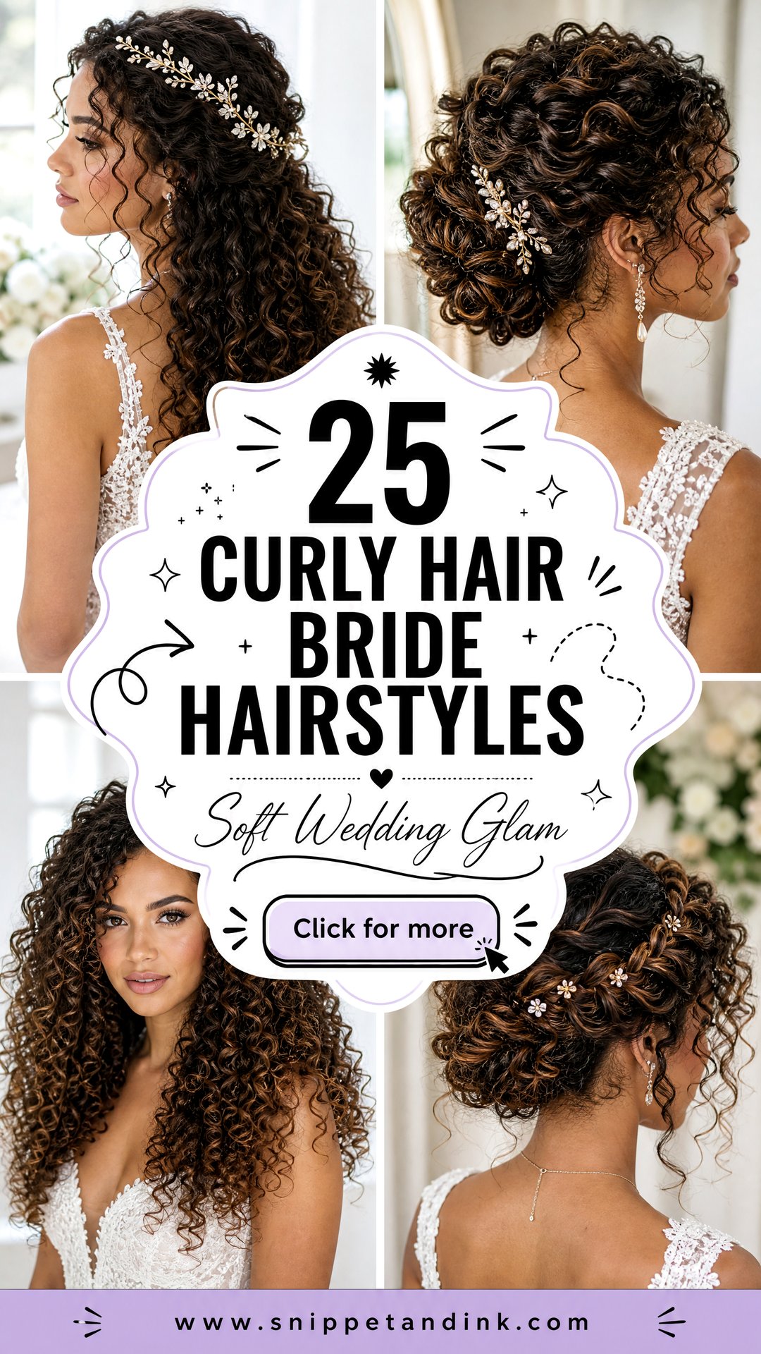 25 Curly Hair Bride Hairstyles for Romantic Wedding Glam - 25 Curly Hair Bride Hairstyles for Romantic Wedding Glam