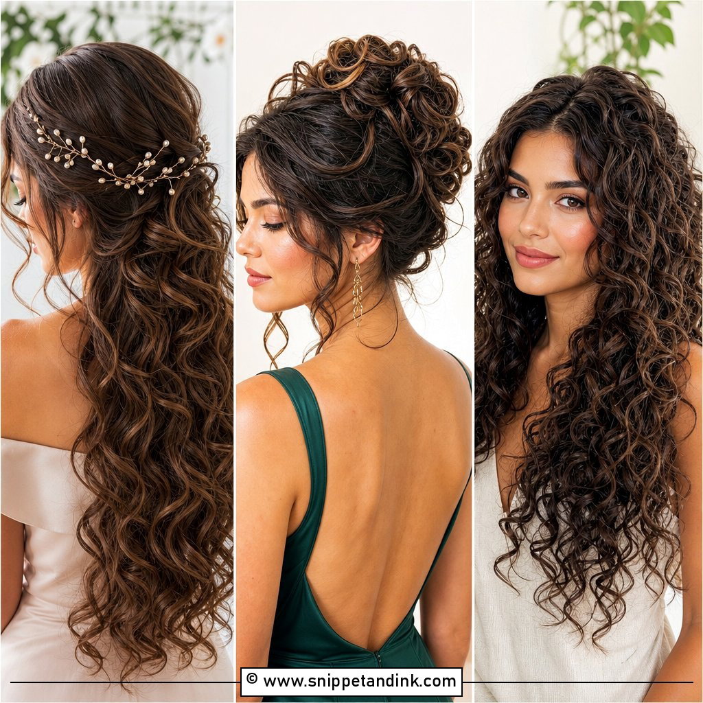 25 Curly Hair Bride Hairstyles for Romantic Wedding Glam