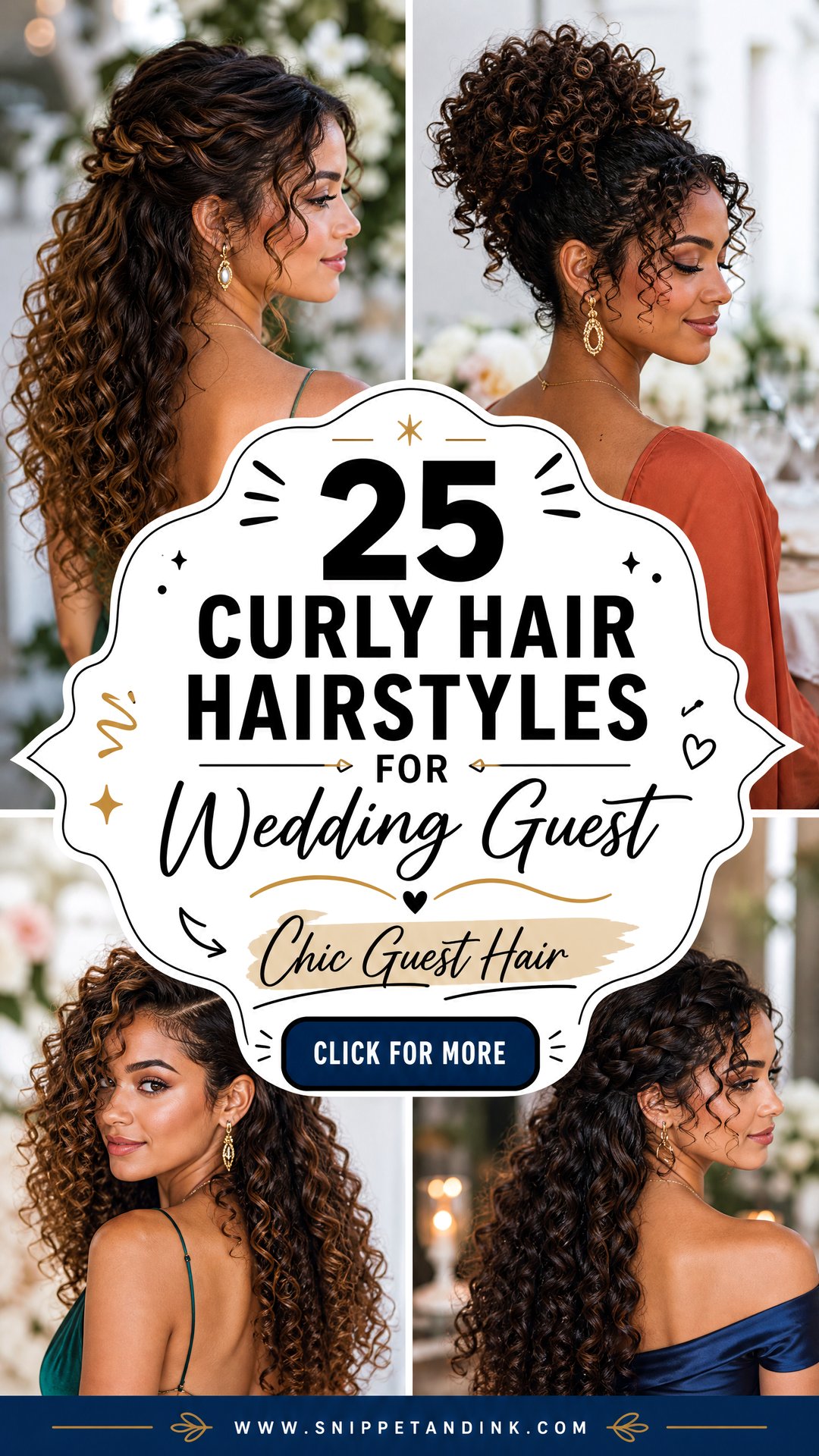 25 Curly Hair Hairstyles for Wedding Guest Chic Looks - 25 Curly Hair Hairstyles for Wedding Guest: Chic Looks