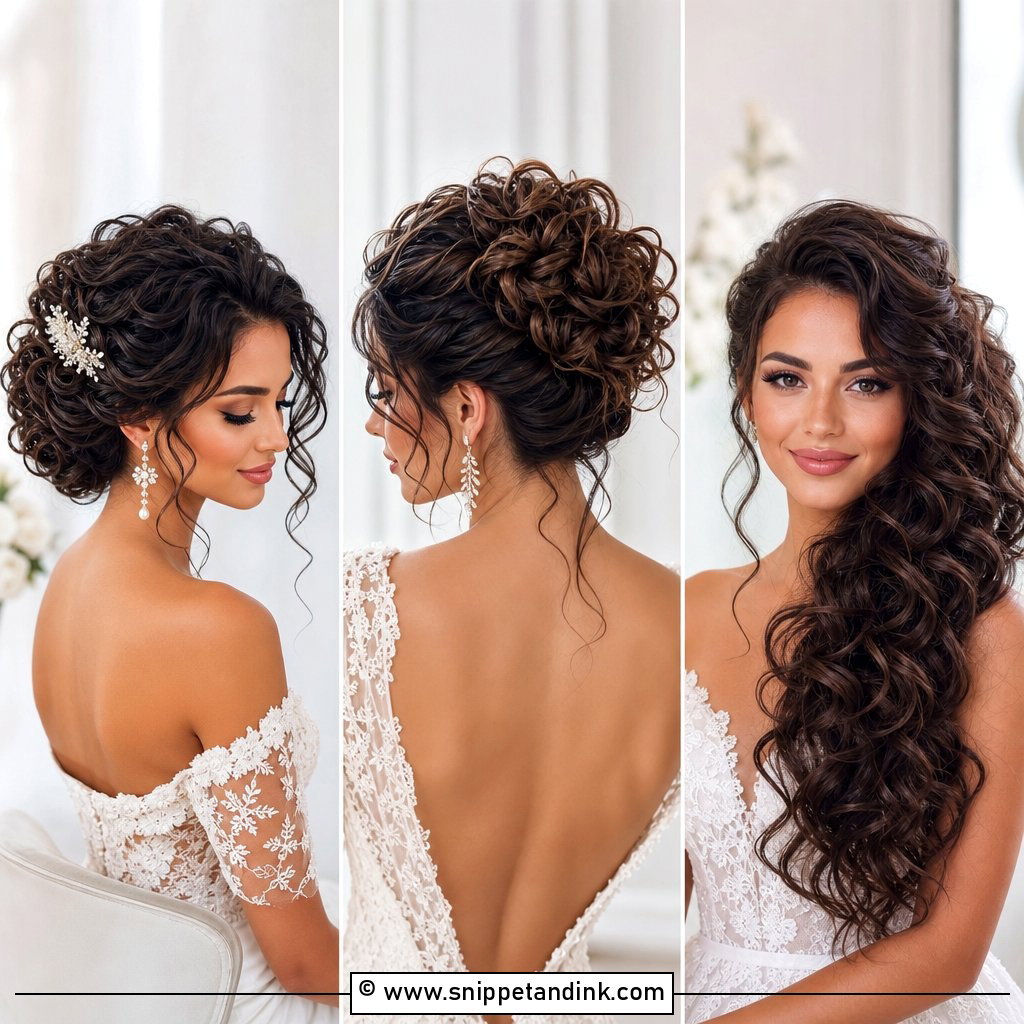 25 Curly Hair Styles for Wedding Romantic Looks to Try