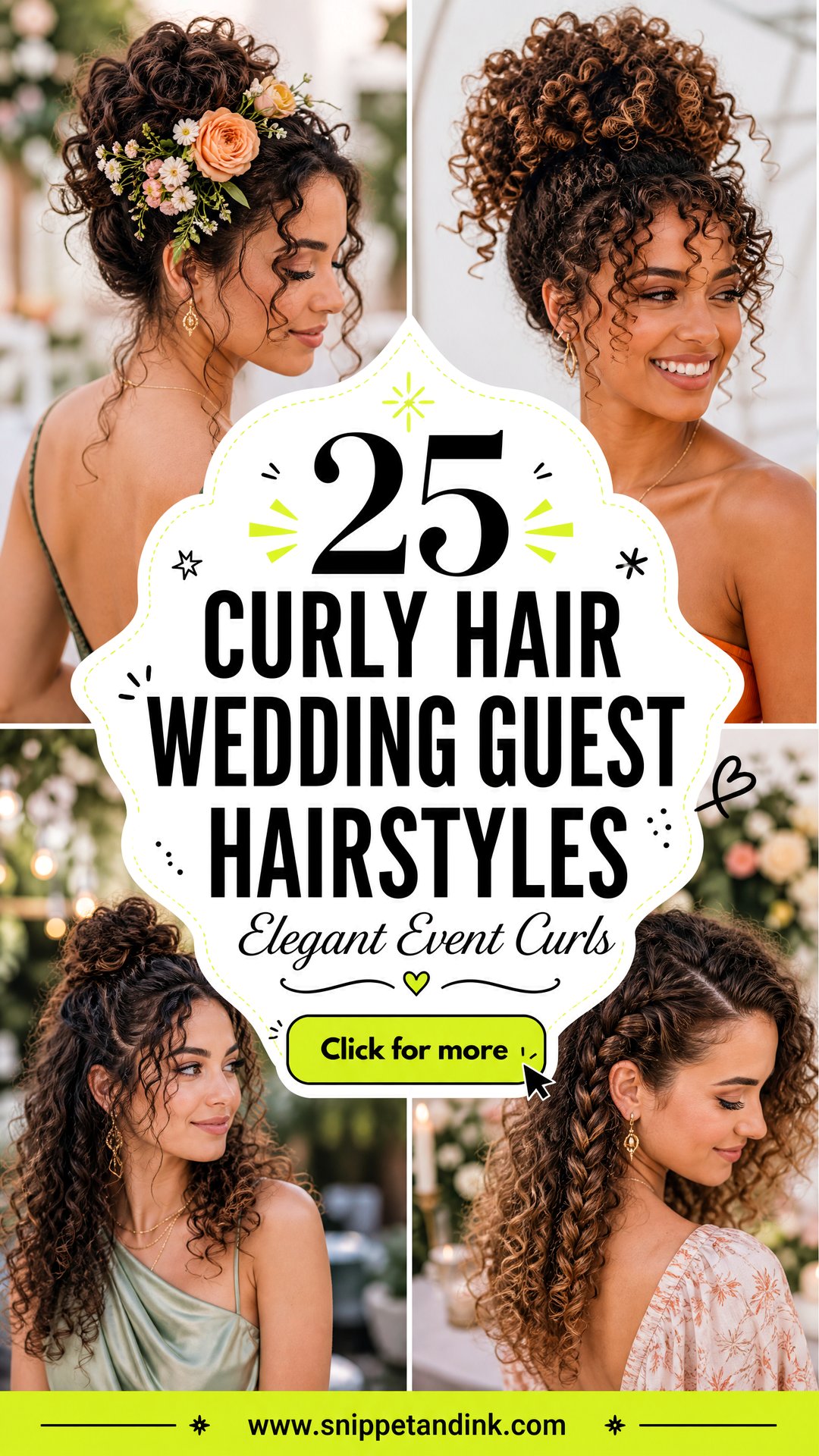 25 Curly Hair Wedding Guest Hairstyles for Elegant Events - 25 Curly Hair Wedding Guest Hairstyles for Elegant Events