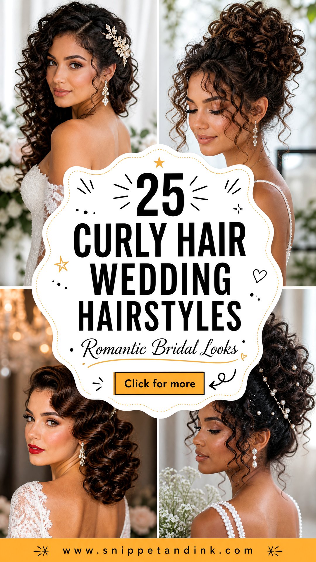 25 Curly Hair Wedding Hairstyles Romantic Looks for Brides - 25 Curly Hair Wedding Hairstyles: Romantic Looks for Brides