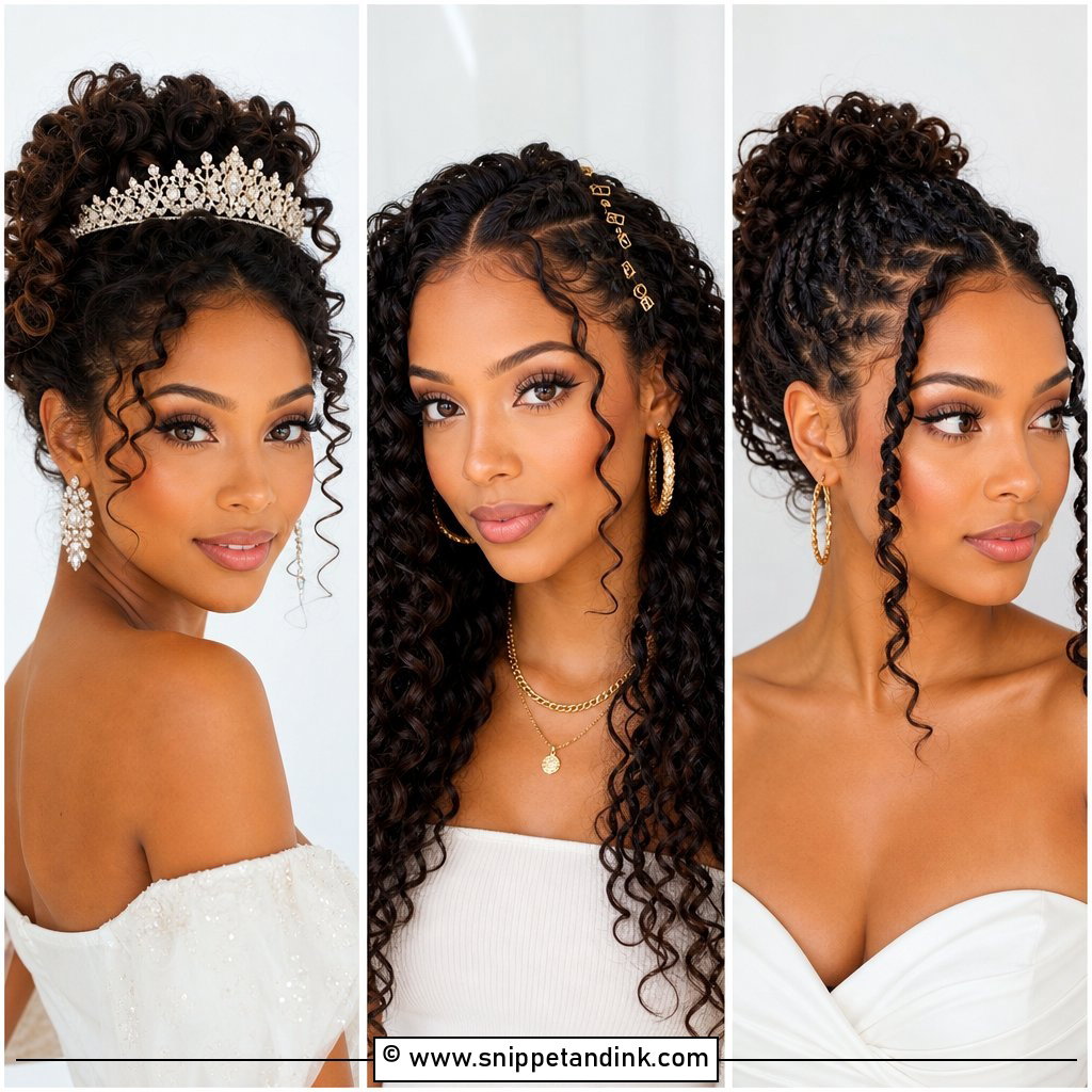 25 Curly Hair for Wedding Ideas for Soft Romantic Style