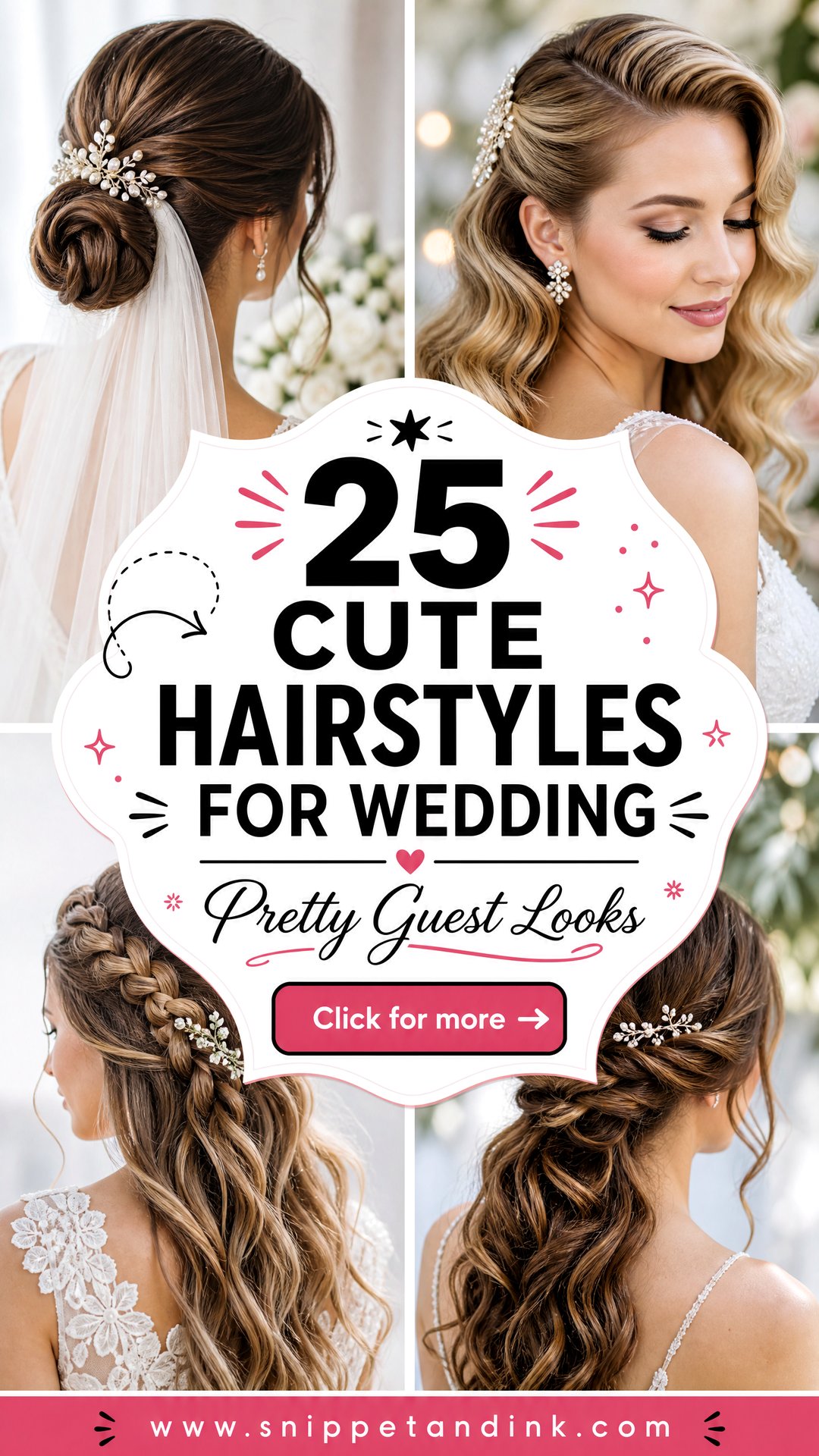 25 Cute Hairstyles for Wedding Pretty Looks Guests Can Wear - 25 Cute Hairstyles for Wedding: Pretty Looks Guests Can Wear