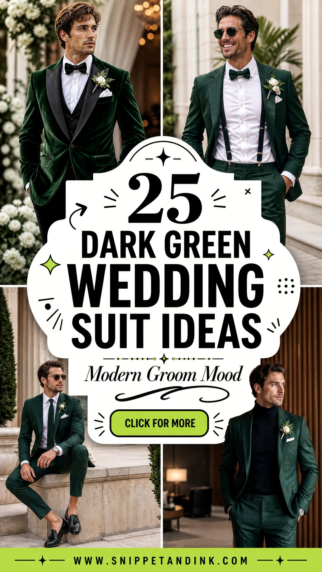 25 Dark Green Wedding Suit Ideas for Modern Grooms Today - 25 Dark Green Wedding Suit Ideas for Modern Grooms Today