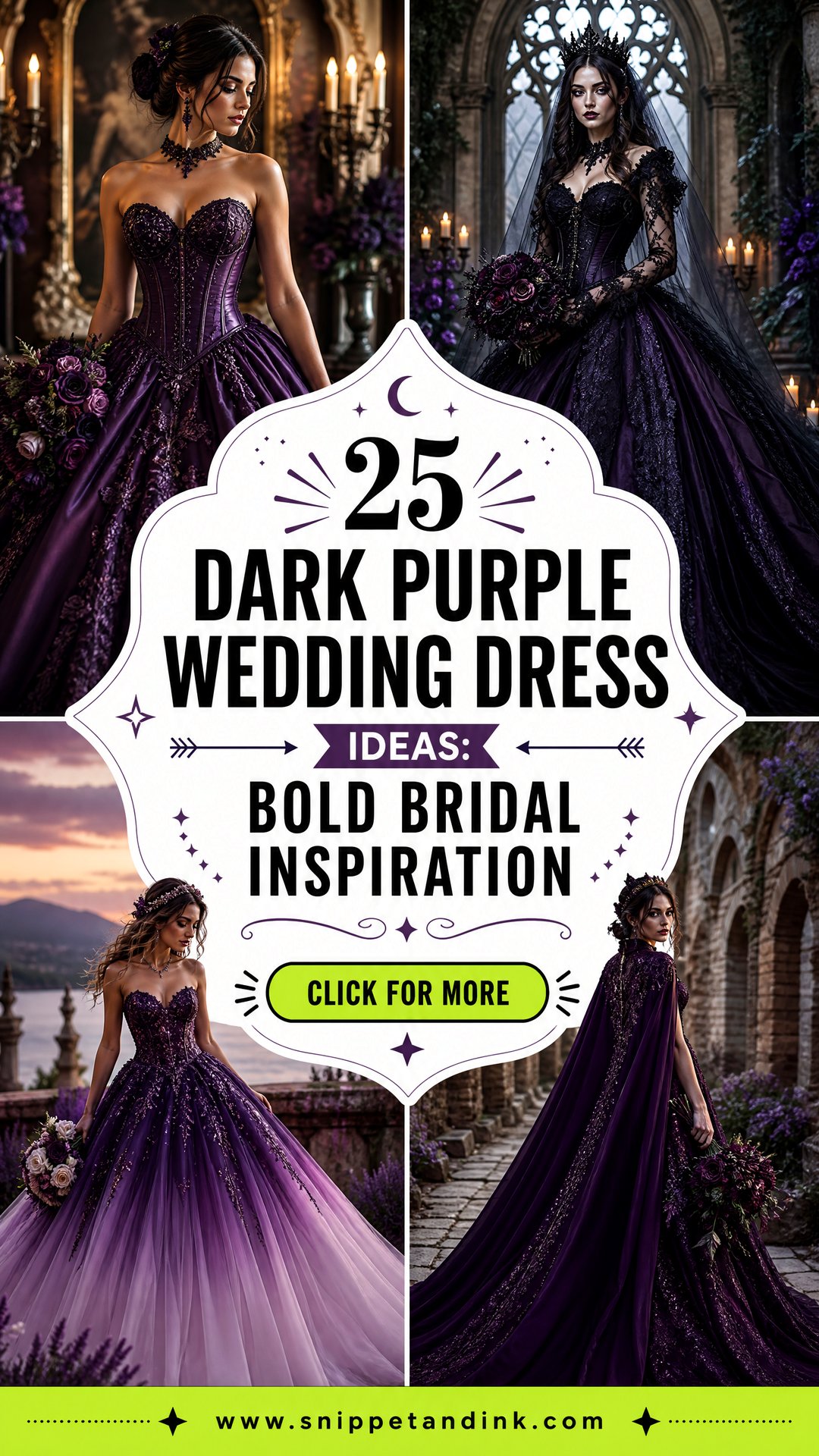 25 Dark Purple Wedding Dress Ideas Bold Bridal Inspiration - 25 Dark Purple Wedding Dress Ideas: Bold Bridal Inspiration