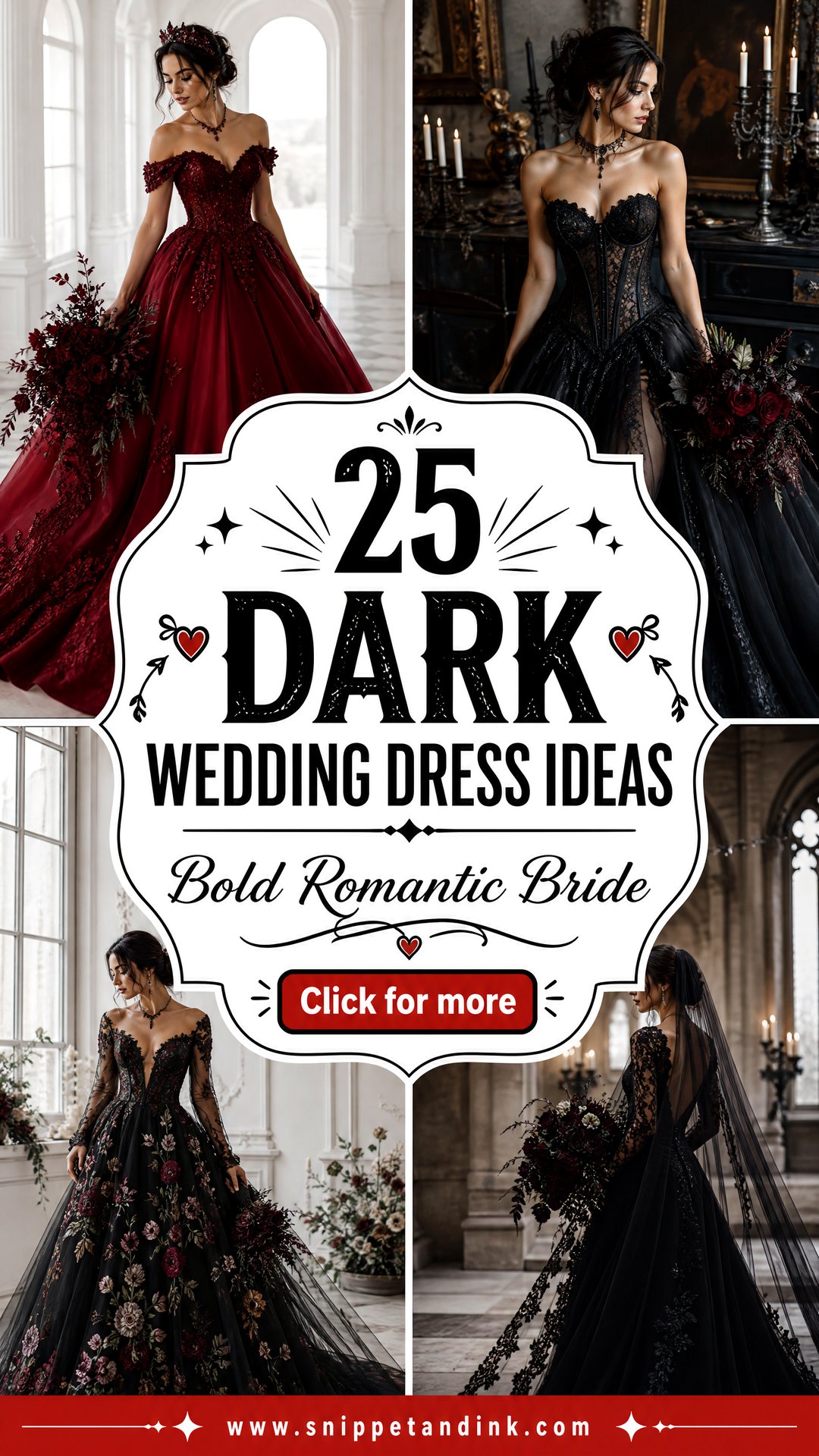 25 Dark Wedding Dress Ideas for Bold Romantic Brides - 25 Dark Wedding Dress Ideas for Bold Romantic Brides
