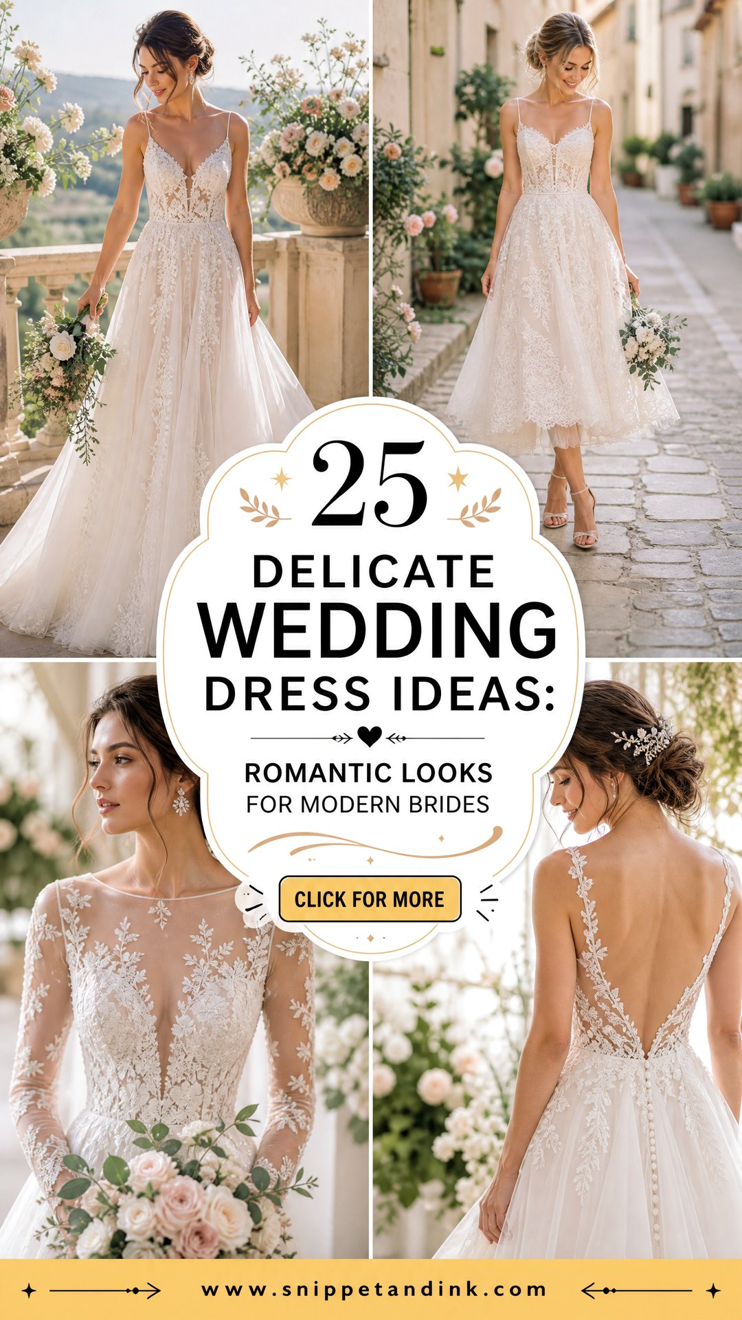 25 Delicate Wedding Dress Ideas Romantic Looks for Modern Brides - 25 Delicate Wedding Dress Ideas: Romantic Looks for Modern Brides