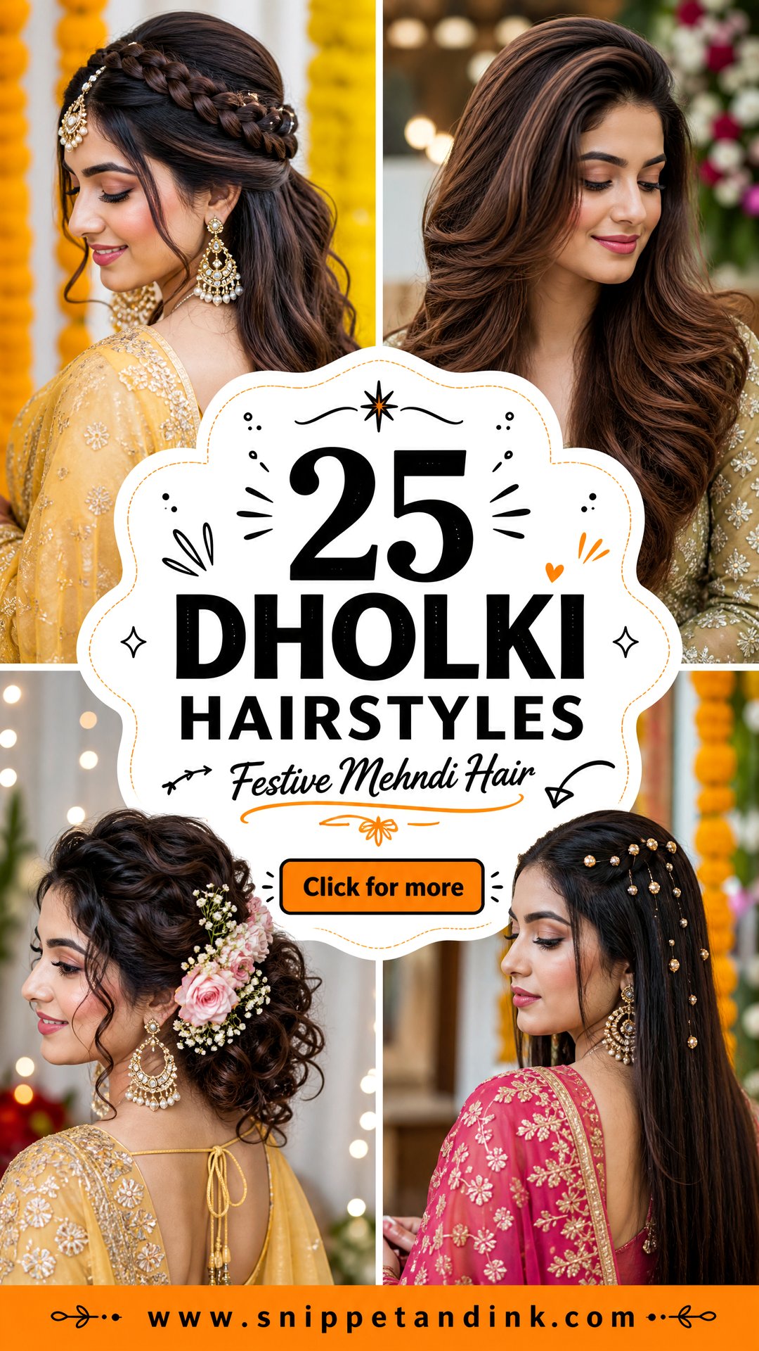 25 Dholki Hairstyles Festive Hair Looks for Mehndi Nights - 25 Dholki Hairstyles: Festive Hair Looks for Mehndi Nights