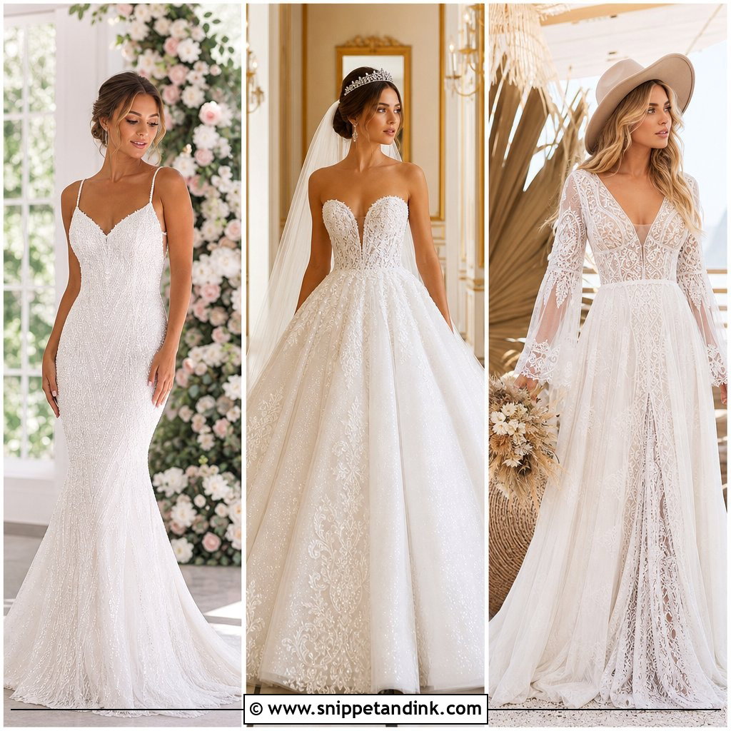 25 Diamond Wedding Dress Ideas for a Truly Luxe Bridal Look