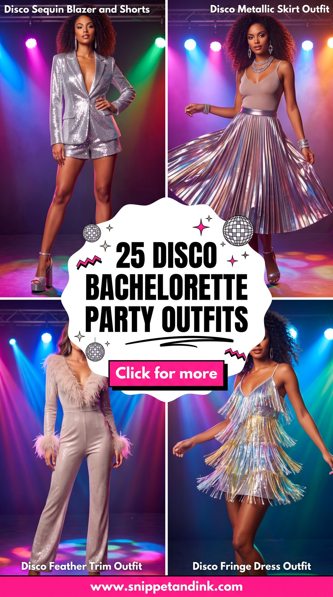 25 Disco Bachelorette Party Outfits for a Dazzling Night - 25 Disco Bachelorette Party Outfits for a Dazzling Night