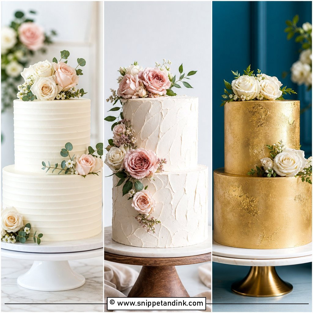 25 Double Tier Cake Design Ideas for Wedding Chic Inspo