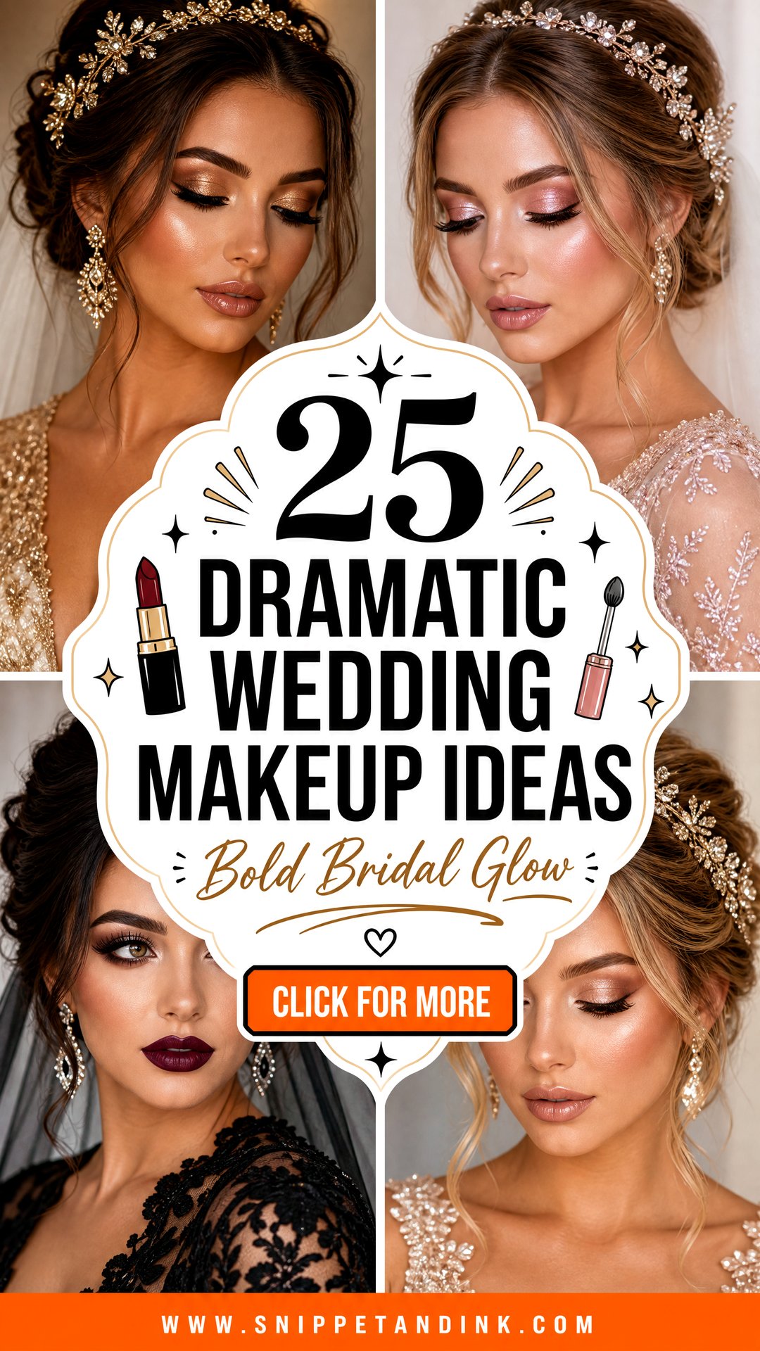 25 Dramatic Wedding Makeup Ideas for a Bold Bridal Glow - 25 Dramatic Wedding Makeup Ideas for a Bold Bridal Glow