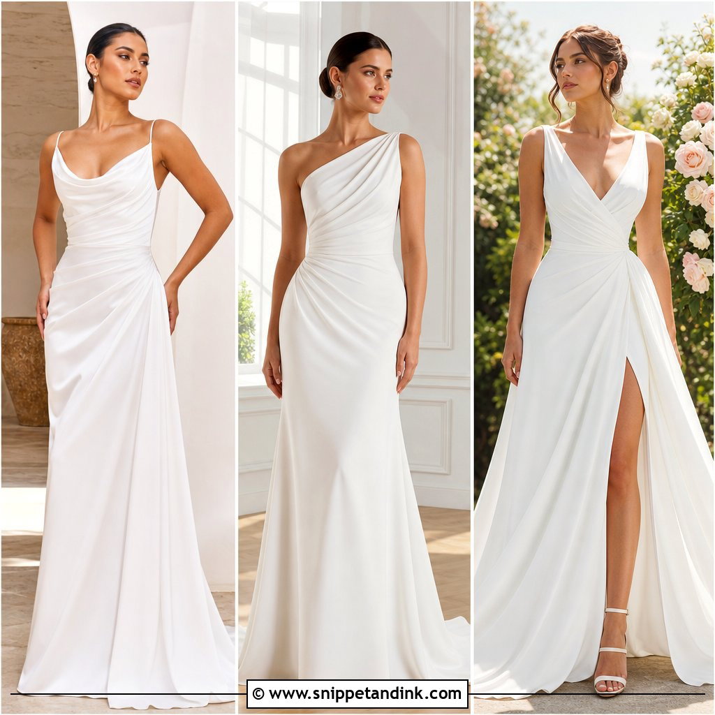 25 Draped Wedding Dress Ideas