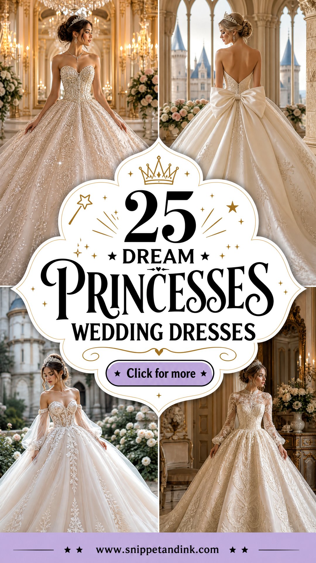 25 Dream Princesses Wedding Dresses for a Regal Bridal Moment - 25 Dream Princesses Wedding Dresses for a Regal Bridal Moment