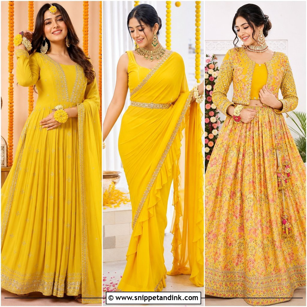 25 Dress for Haldi Ideas