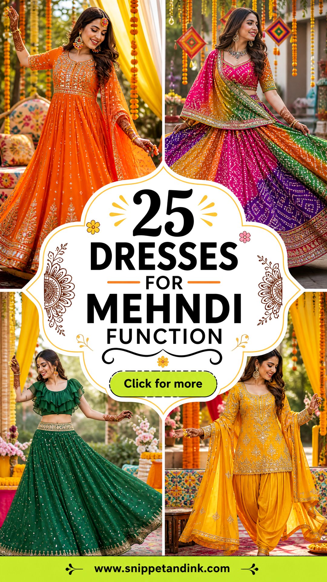 25 Dresses for Mehndi Function for a Colorful Celebration - 25 Dresses for Mehndi Function for a Colorful Celebration