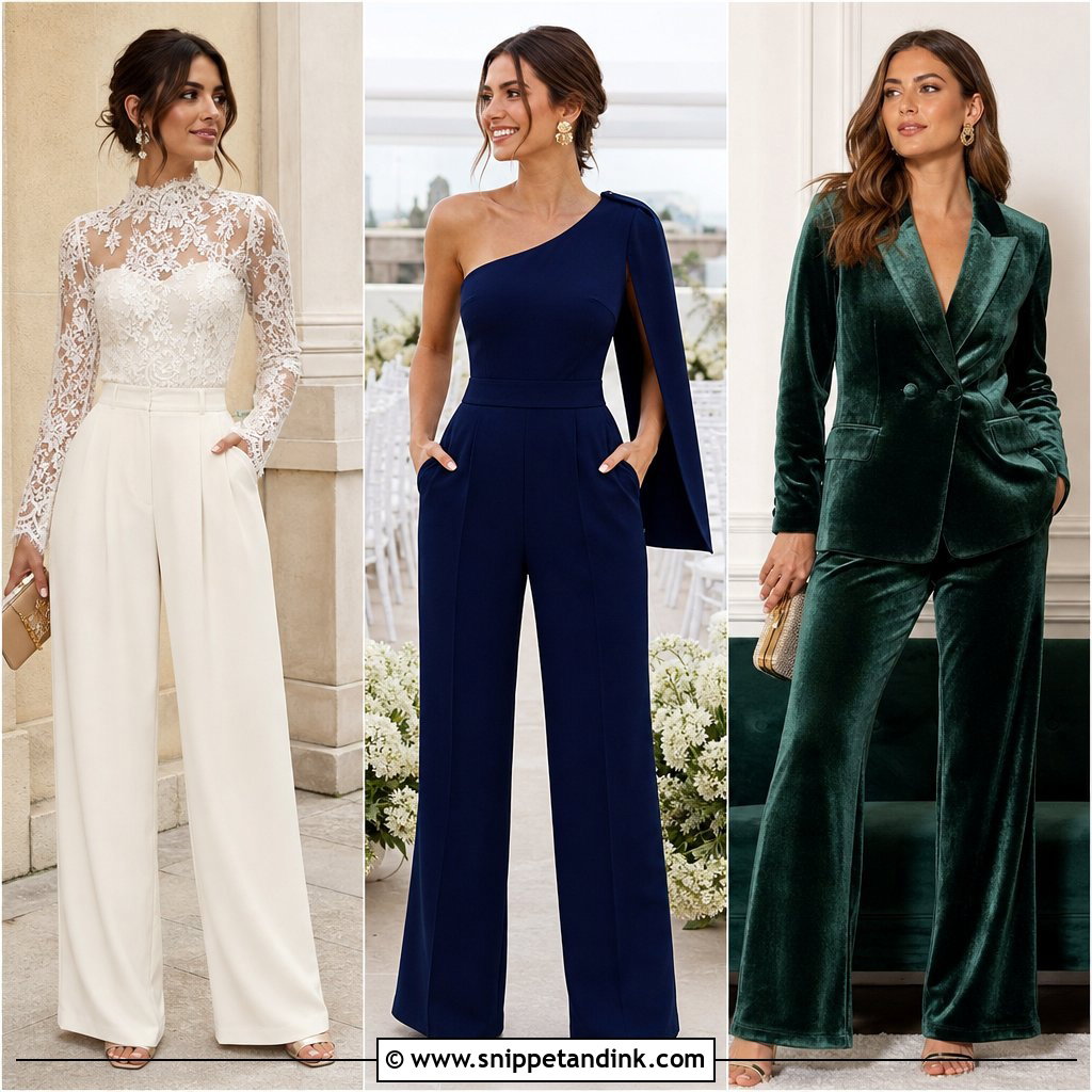 25 Dressy Pants Outfits for Wedding