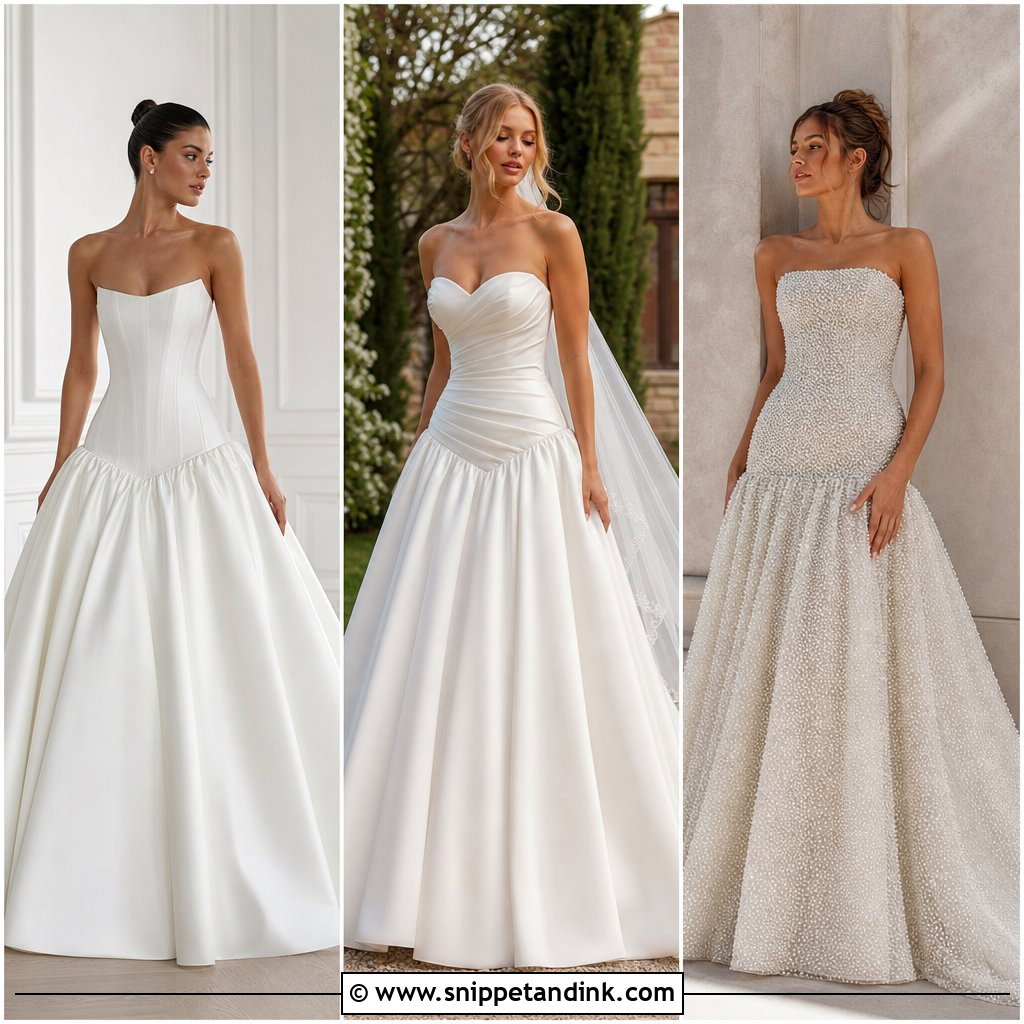25 Drop Waist Wedding Dresses for a Chic Modern Bridal Look