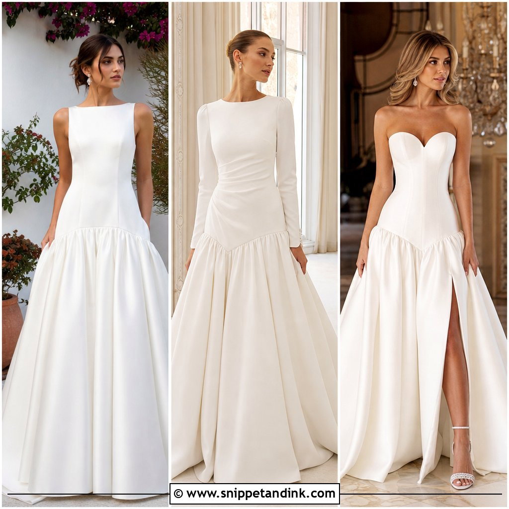 25 Dropped Waist Wedding Dress Ideas for Modern Brides Now