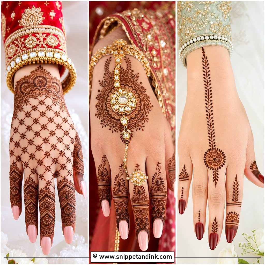 25 Dulhan Back Hand Mehndi Designs Elegant Bridal Picks