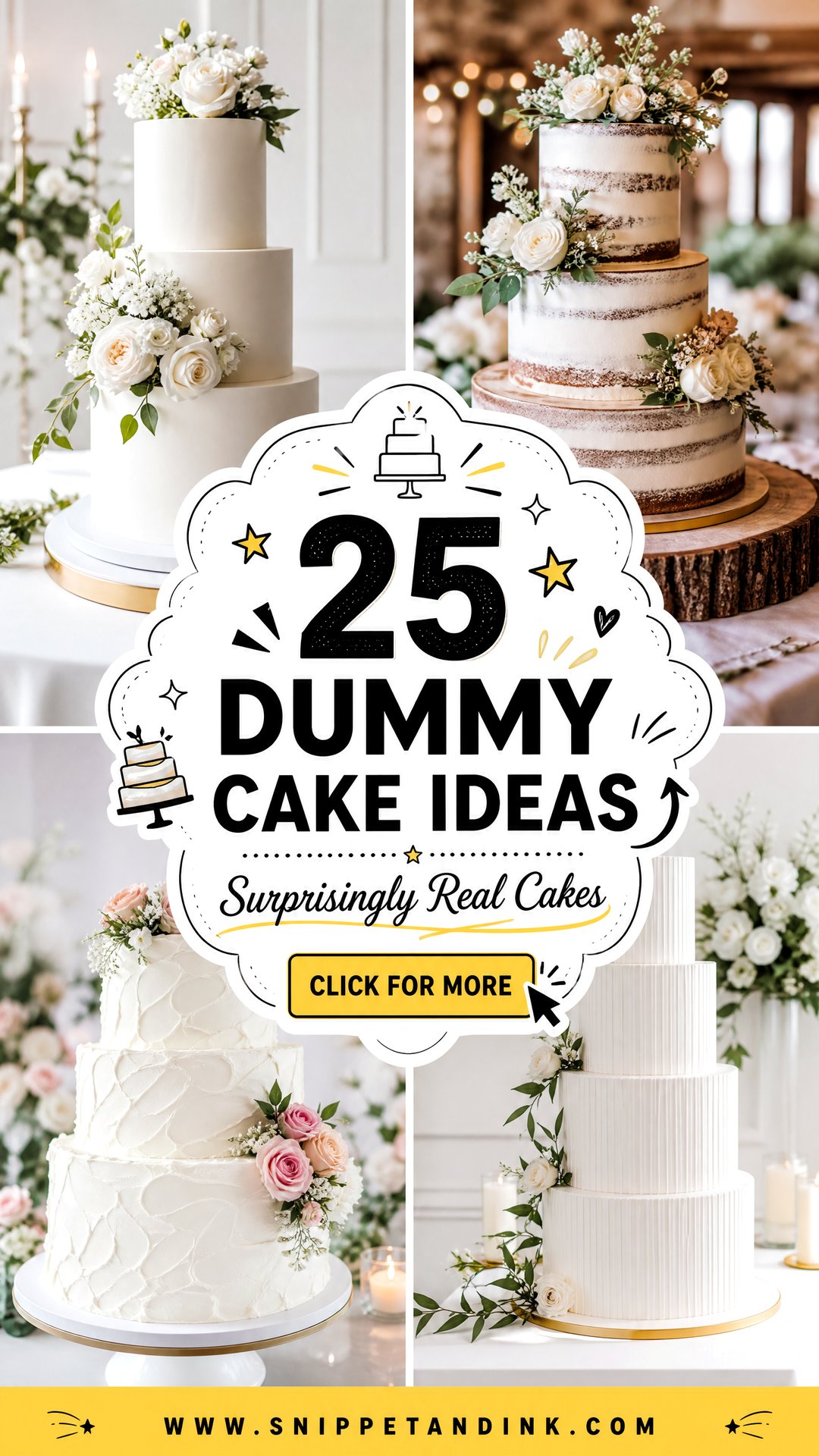 25 Dummy Cake Ideas for Wedding That Look Surprisingly Real - 25 Dummy Cake Ideas for Wedding That Look Surprisingly Real