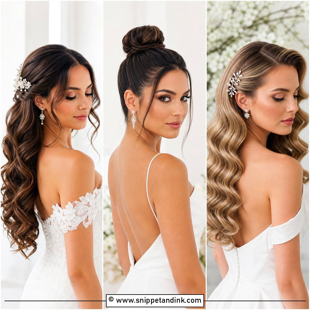 25 Easy Bridal Hairstyles Elegant Looks for Your Big Day