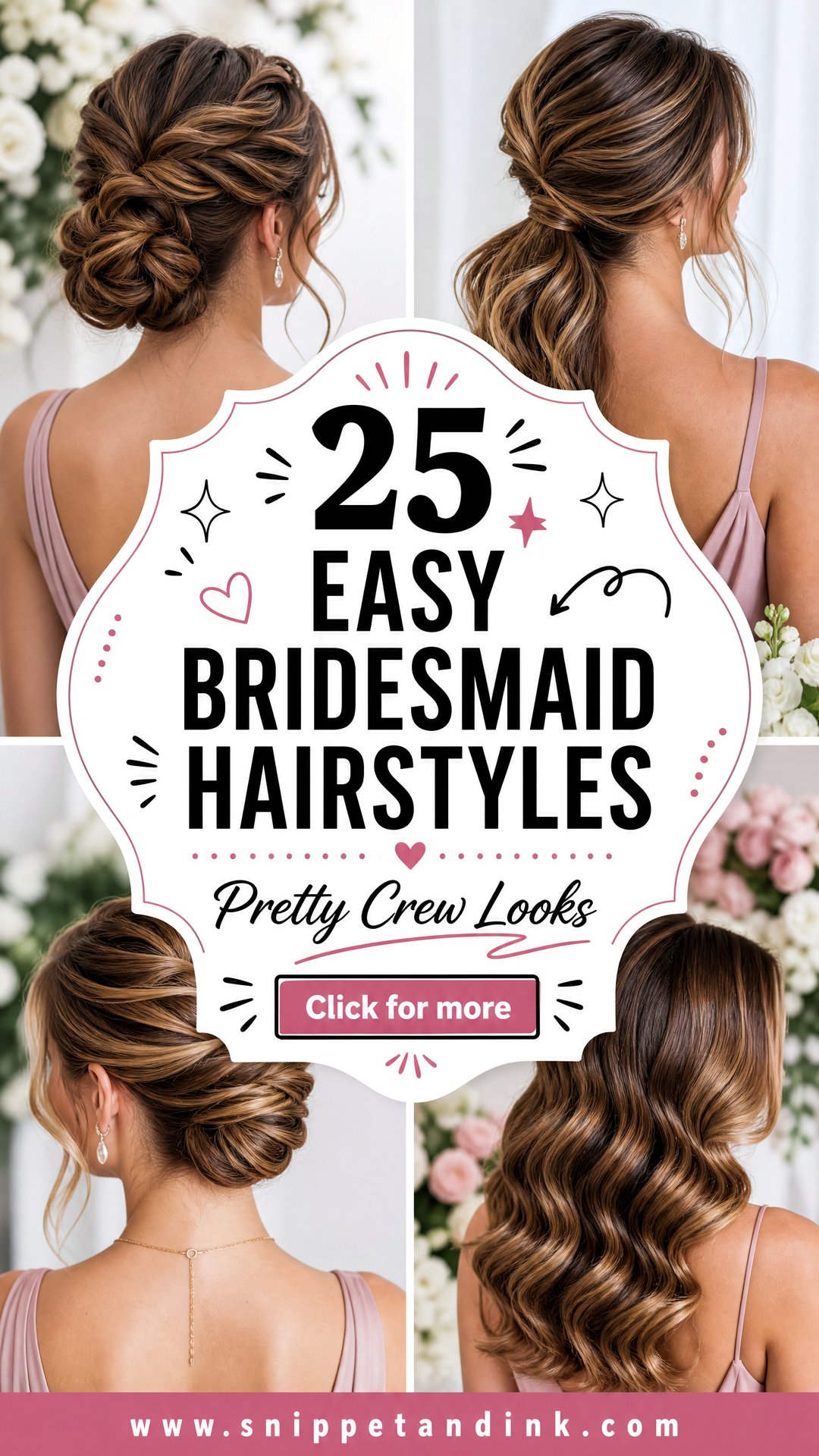 25 Easy Bridesmaid Hairstyles Pretty Looks for Busy Crews - 25 Easy Bridesmaid Hairstyles: Pretty Looks for Busy Crews