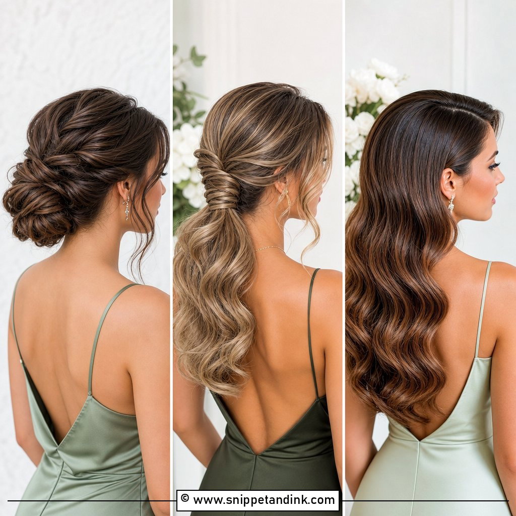 25 Easy Bridesmaid Hairstyles Pretty Looks for Busy Crews