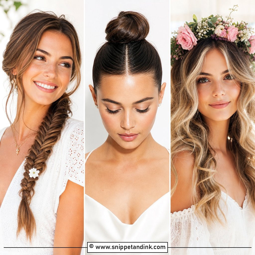 25 Easy Hairstyles for Long Hair Wedding Romantic DIY Looks