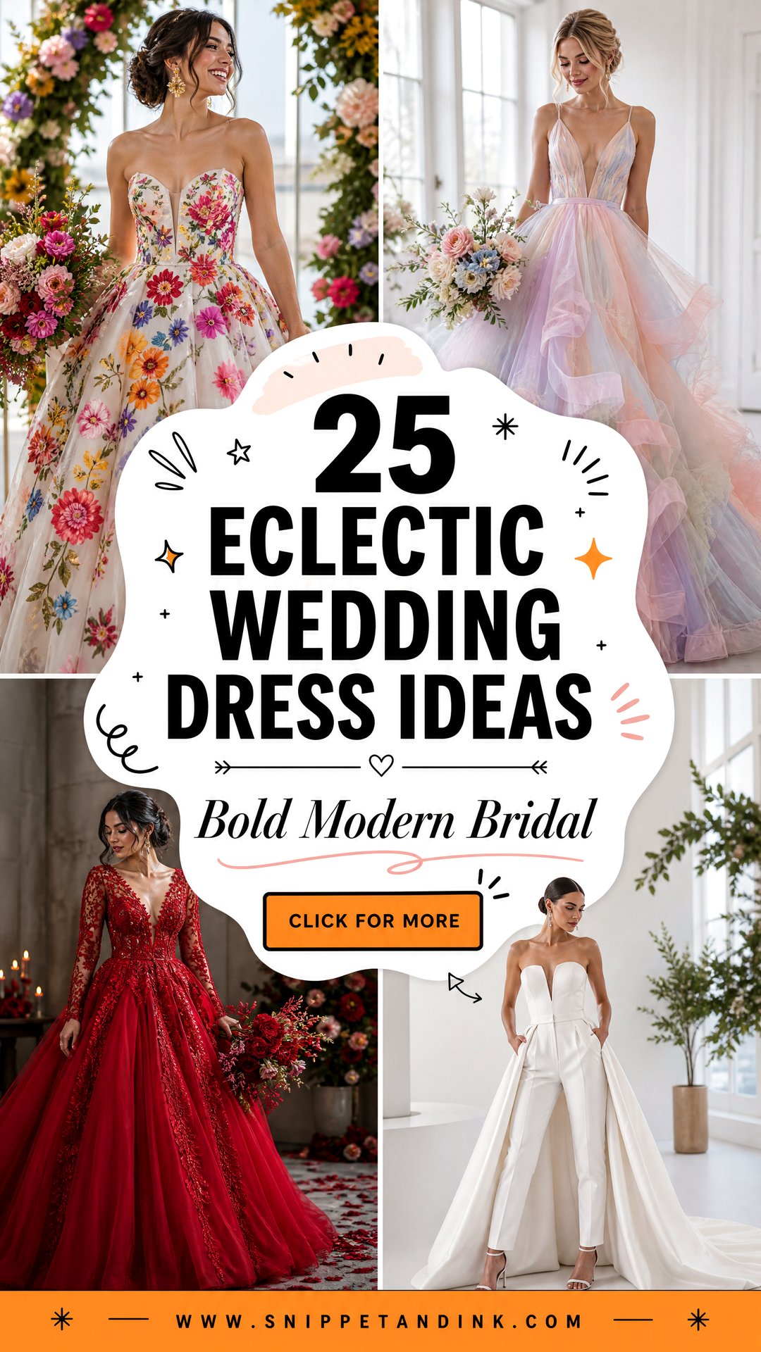 25 Eclectic Wedding Dress Ideas for Bold Modern Brides - 25 Eclectic Wedding Dress Ideas for Bold Modern Brides