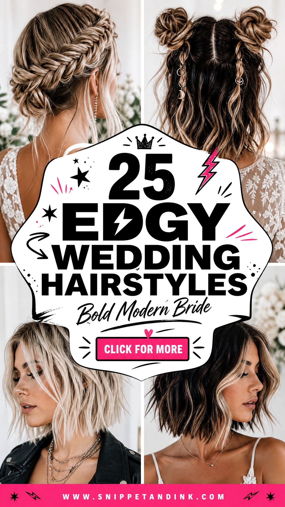 25 Edgy Wedding Hairstyles for Bold Modern Bridal Style - 25 Edgy Wedding Hairstyles for Bold Modern Bridal Style