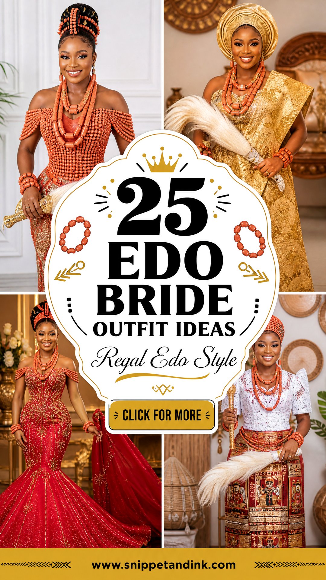 25 Edo Bride Outfit Ideas for Regal Traditional Style Today - 25 Edo Bride Outfit Ideas for Regal Traditional Style Today