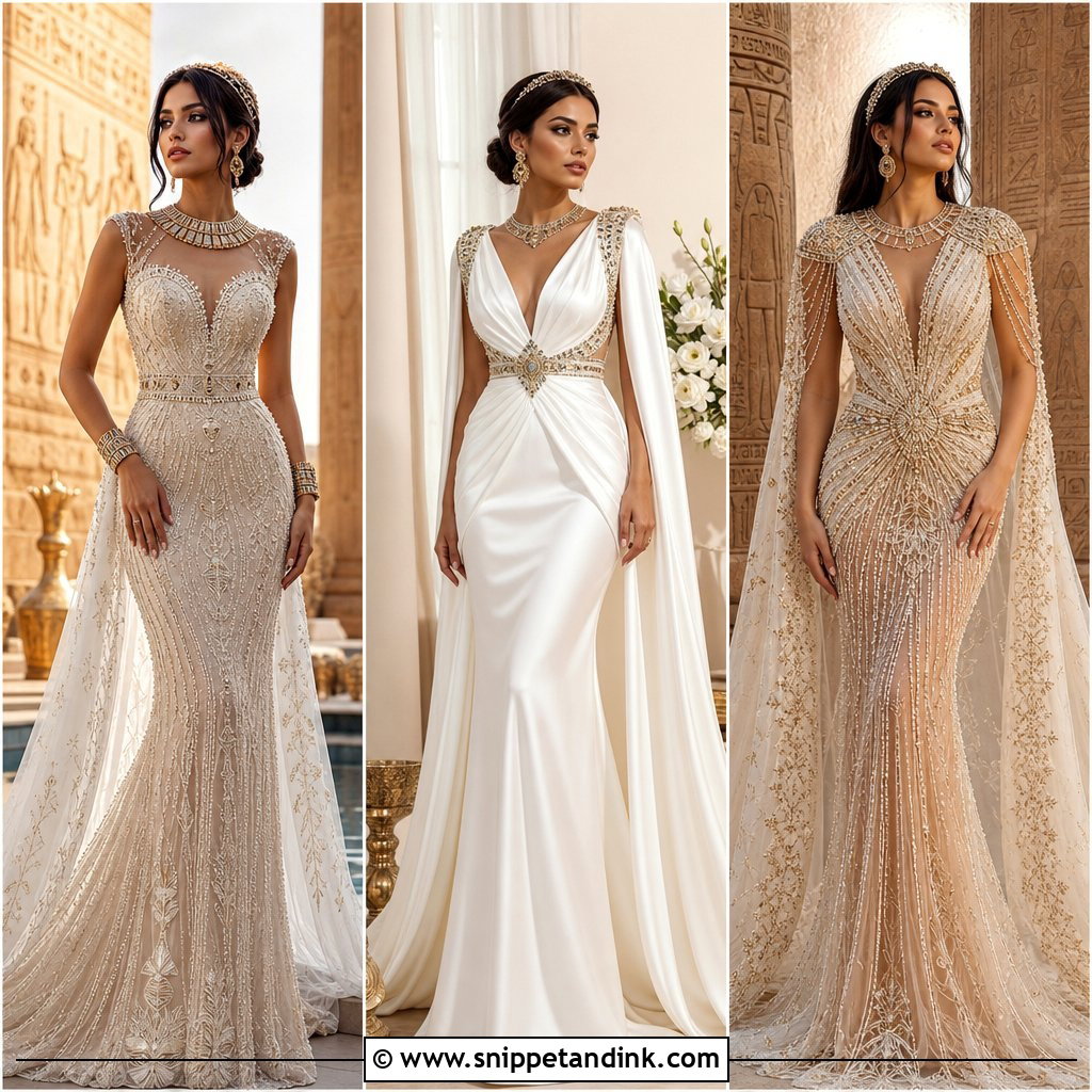 25 Egyptian Wedding Dress Ideas for a Regal Bridal Look