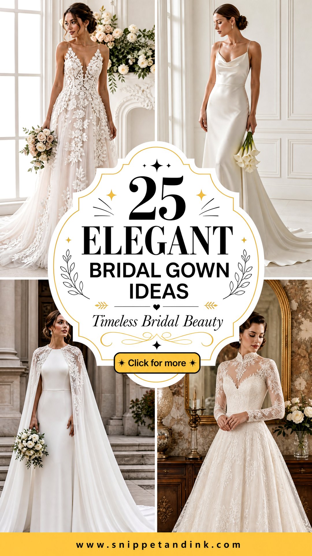 25 Elegant Bridal Gown Ideas for Timeless Brides in 2026 - 25 Elegant Bridal Gown Ideas for Timeless Brides in 2026