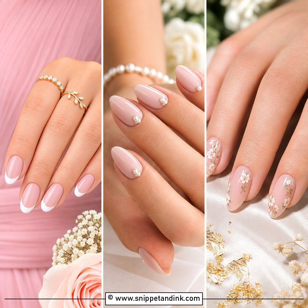 25 Elegant Bridesmaid Wedding Nails for a Chic Party Look