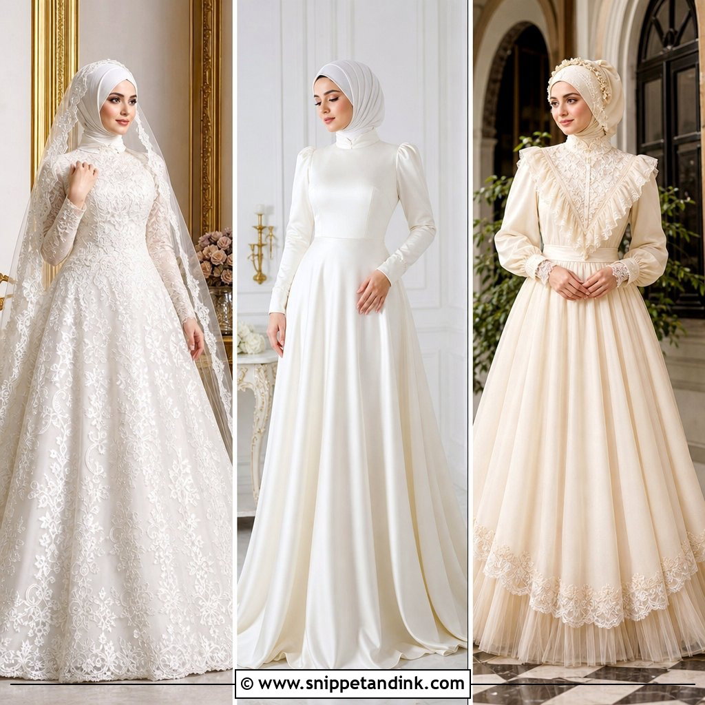 25 Elegant Hijab Wedding Dress Ideas for Modest Brides Today