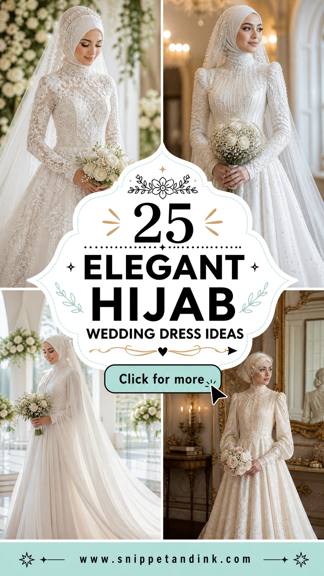 25 Elegant Hijab Wedding Dress Ideas for Modest Brides Today - 25 Elegant Hijab Wedding Dress Ideas for Modest Brides Today