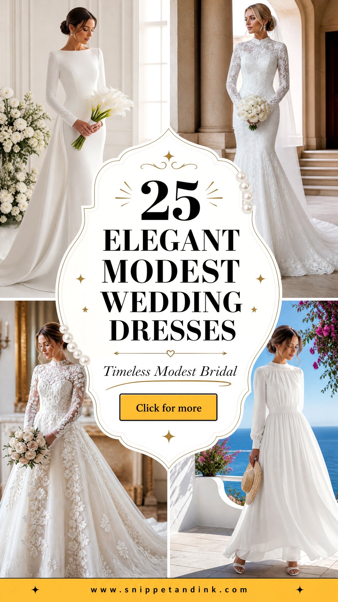 25 Elegant Modest Wedding Dresses for Timeless Brides - 25 Elegant Modest Wedding Dresses for Timeless Brides