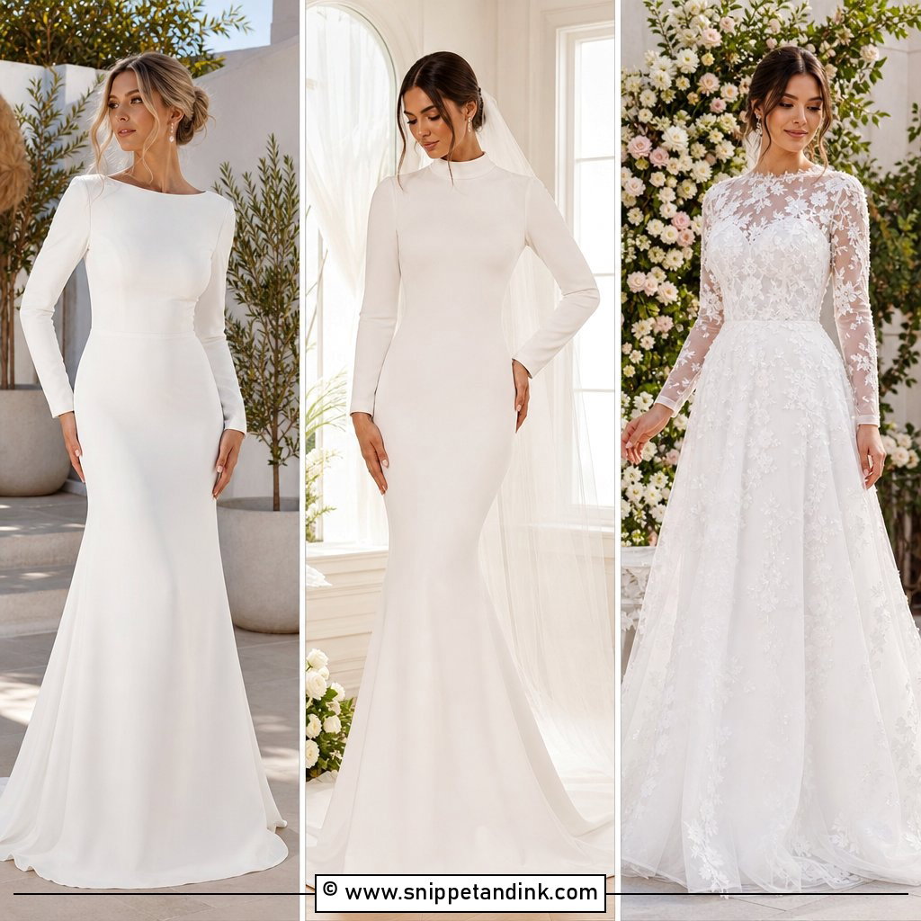 25 Elegant Modest Wedding Dresses for Timeless Brides
